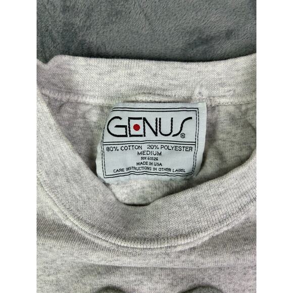 VTG Mickey Mouse Sweatshirt Streetwear Crewneck Gray USA Made Men's M 90s Disney - Picture 3 of 9